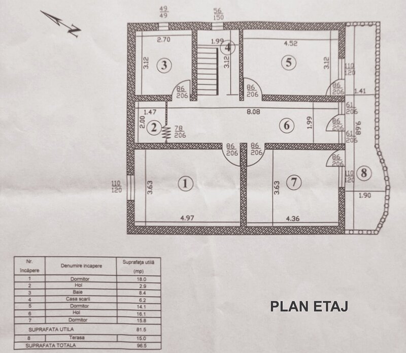 Comuna Curcani, jud. Calarasi, vanzare casa 5 camere, teren 1320 mp.